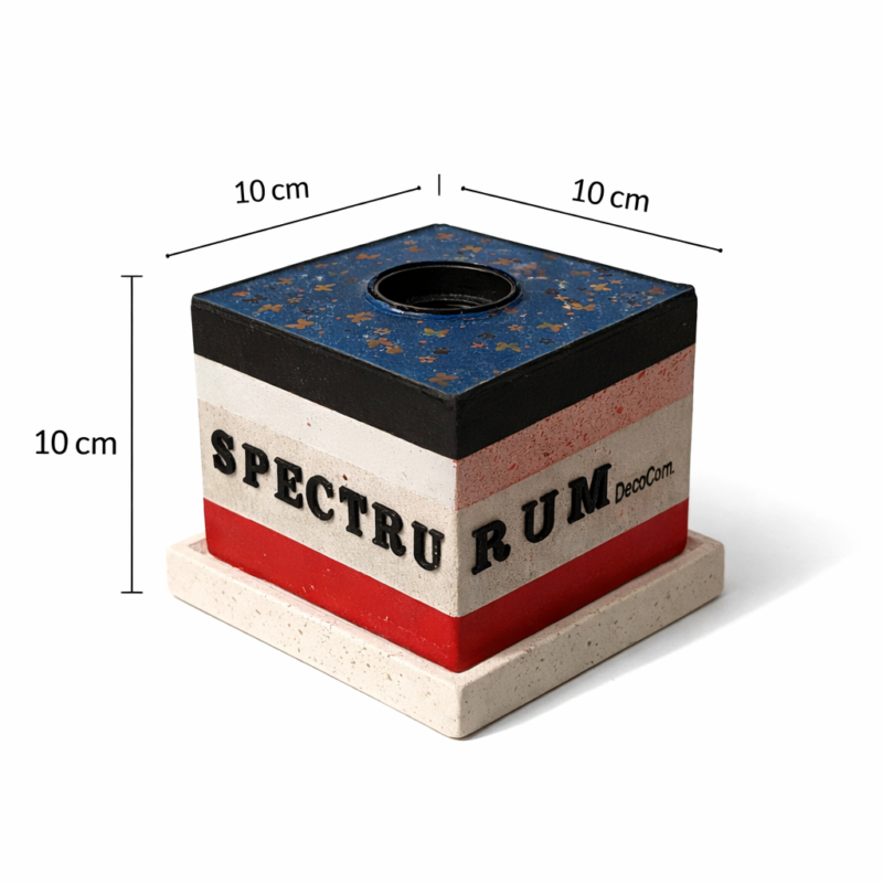 Χειροποίητη βάση λάμπας Spectrum DecoCorn 10x10x10 cm απο τσιμεντο