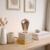 Χειροποίητη βάση λάμπας Sandlight DecoCorn 10x10x10 cm απο τσιμεντο