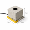Χειροποίητη βάση λάμπας Sandlight DecoCorn 10x10x10 cm απο τσιμεντο