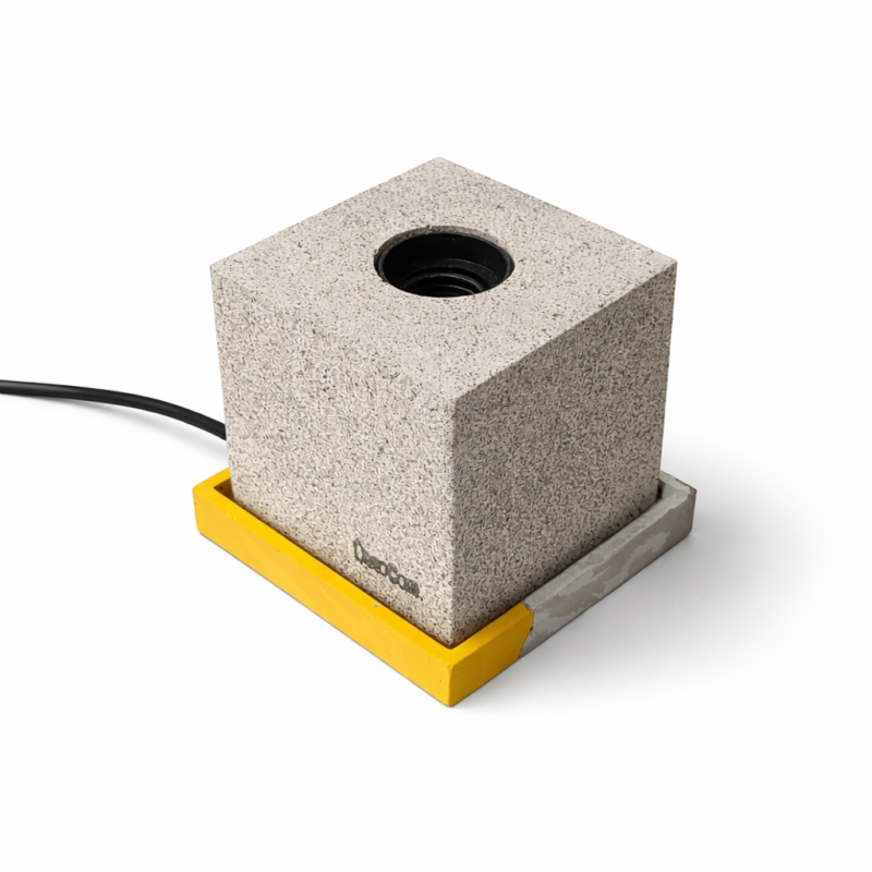 Χειροποίητη βάση λάμπας Sandlight DecoCorn 10x10x10 cm απο τσιμεντο