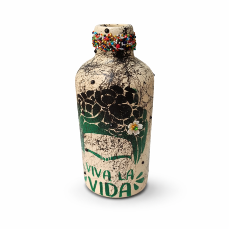Verdelle χειροποίητο διακοσμητικό βάζο με floral σχέδιο, artistic λεπτομέρειες και ιδιαίτερο design από το DecoCorn