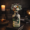 Verdelle χειροποίητο διακοσμητικό βάζο με floral σχέδιο, artistic λεπτομέρειες και ιδιαίτερο design από το DecoCorn