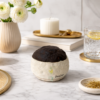 Luxury χειροποίητο κερί DecoCorn από σκυρόδεμα με καπάκι, αναμμένο, artistic decorative candle 895g