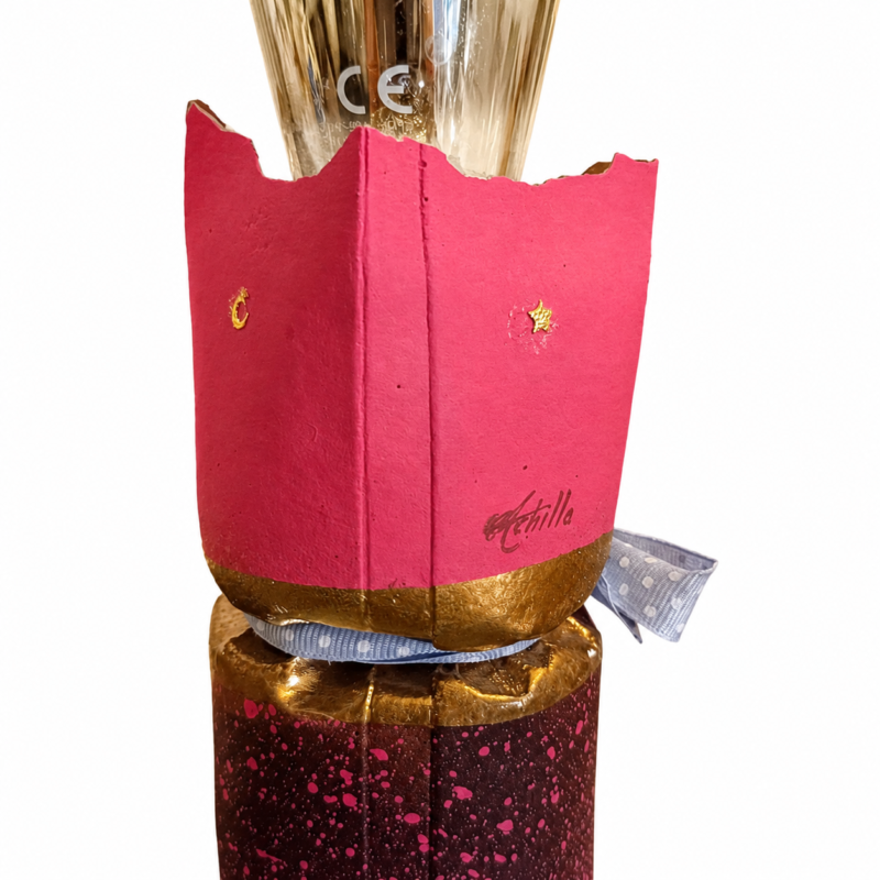 Χειροποίητο επιτραπέζιο φωτιστικό Pink Spell από microcement