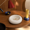 Trinket microcement decorative bowl σε Bauhaus interior με γεωμετρικά στοιχεία