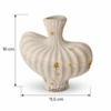 Διαστάσεις βάζου Nerea ύψος 10 cm και πλάτος 11,5 cm