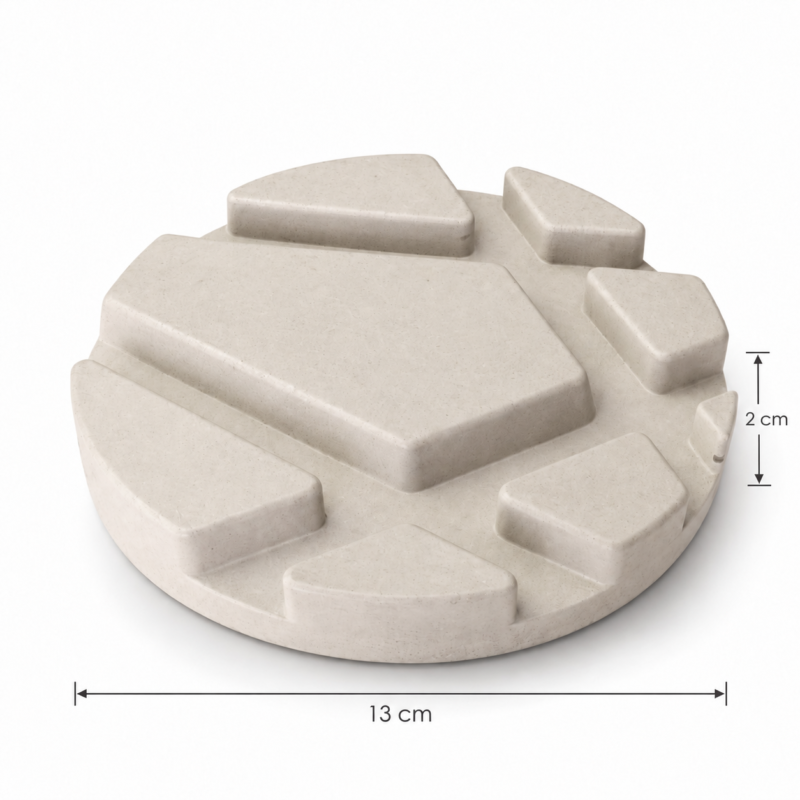 Διαστάσεις βάσης Keystone – πλάτος 13 cm και ύψος 2 cm