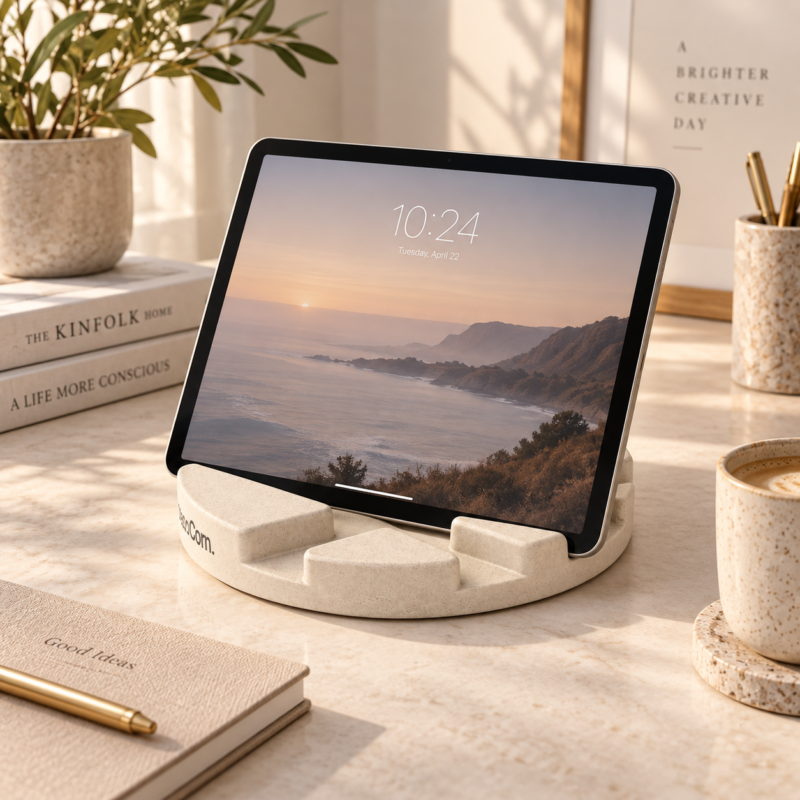 Keystone βάση tablet από σκυρόδεμα σε lifestyle περιβάλλον