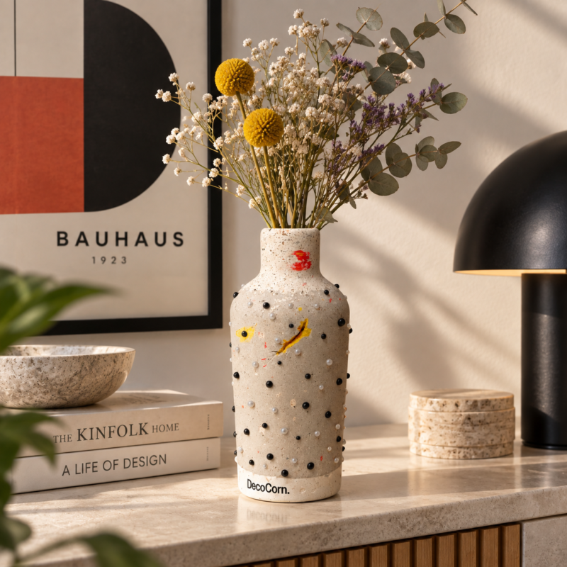 Spritz χειροποίητο βάζο σε industrial και Japandi styling